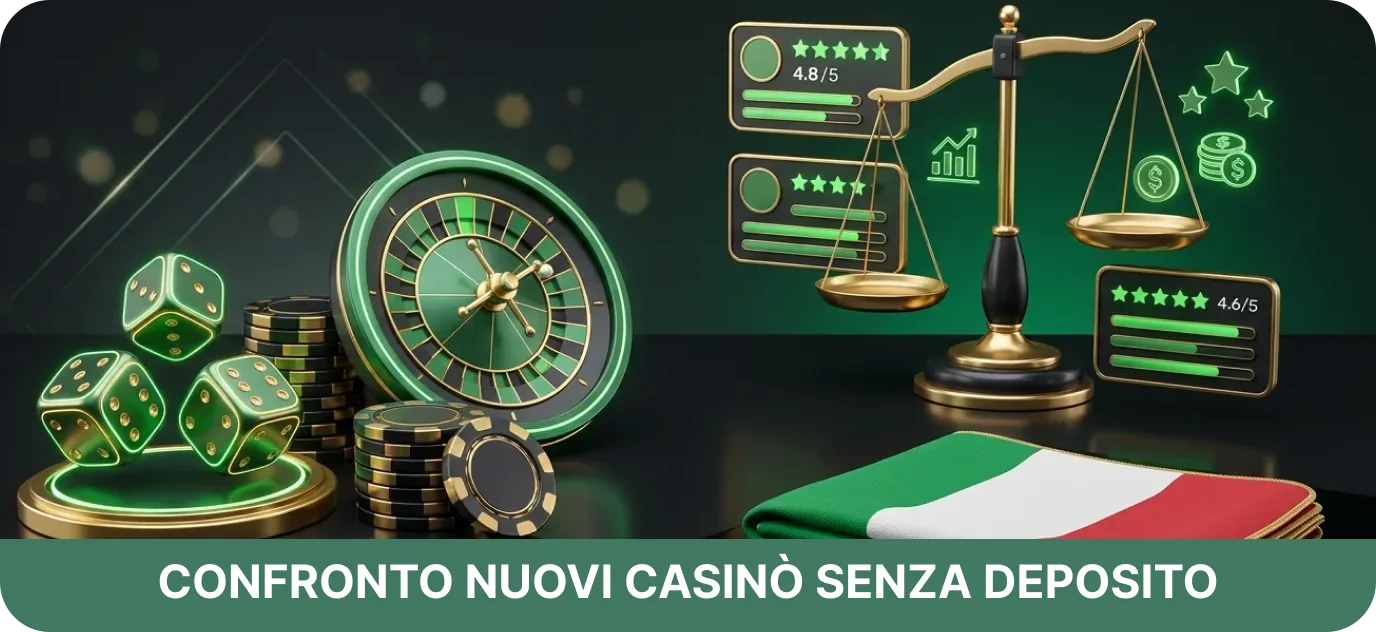 Confronto nuovi casinò su bonussenzadepositocasino.com